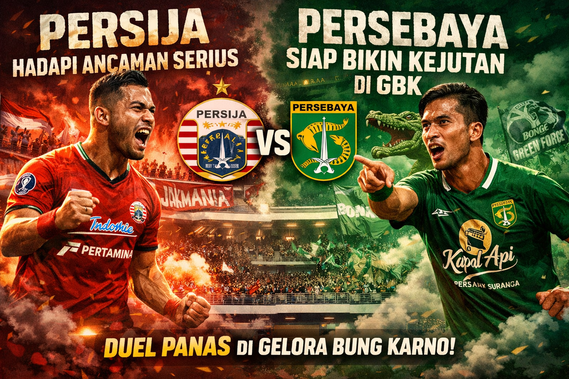 Persija Hadapi Ancaman Serius, Persebaya Siap Bikin Kejutan di GBK